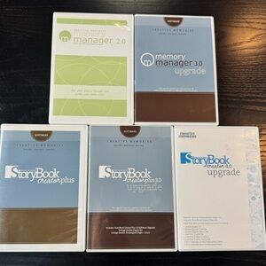 Creative Memories Memory Manager Software Lot of 5 Digital images, audio & video